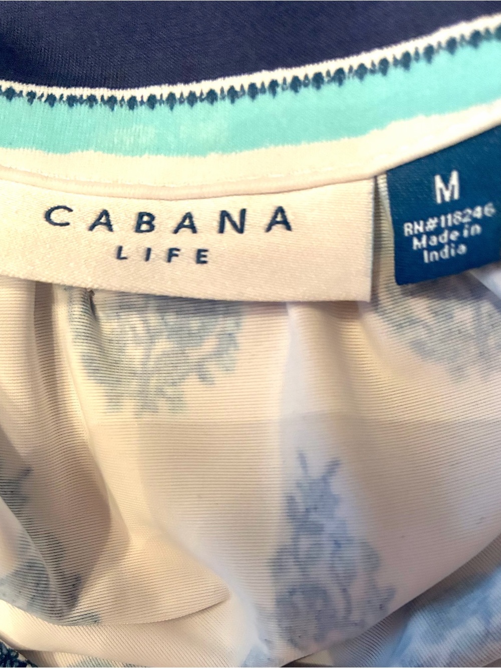 CABANA LIFE Delray Blue White Floral Halter Tie Waist Maxi Dress Size M - Picture 4 of 14